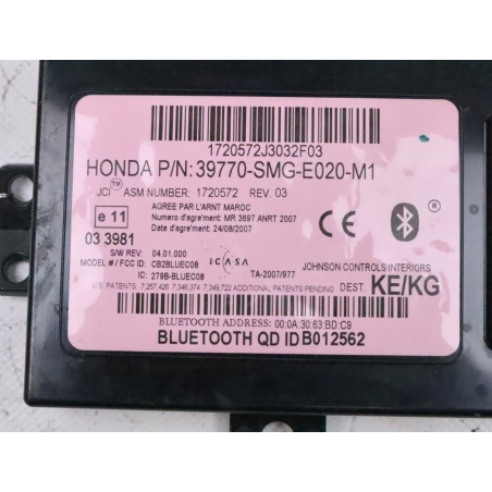 Module téléphone occasion HONDA CIVIC VII phase 2 - 2.2i CDTi 140ch