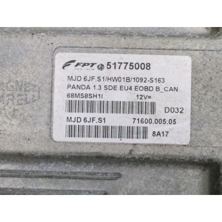 Calculateur moteur occasion FIAT PANDA II Phase 1 - 1.2i 69ch