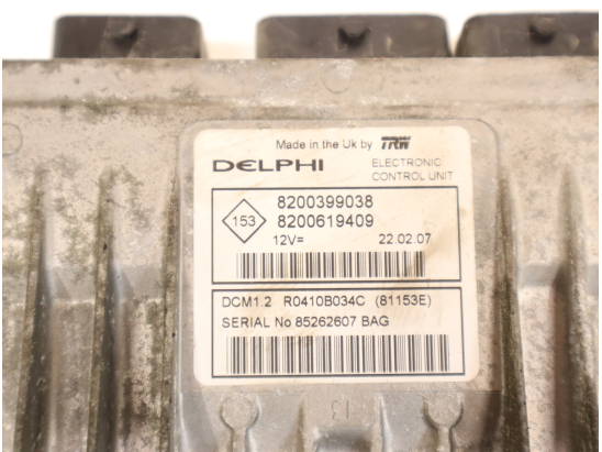 Calculateur moteur occasion RENAULT CLIO III Phase 1 - 1.5 DCI 70ch