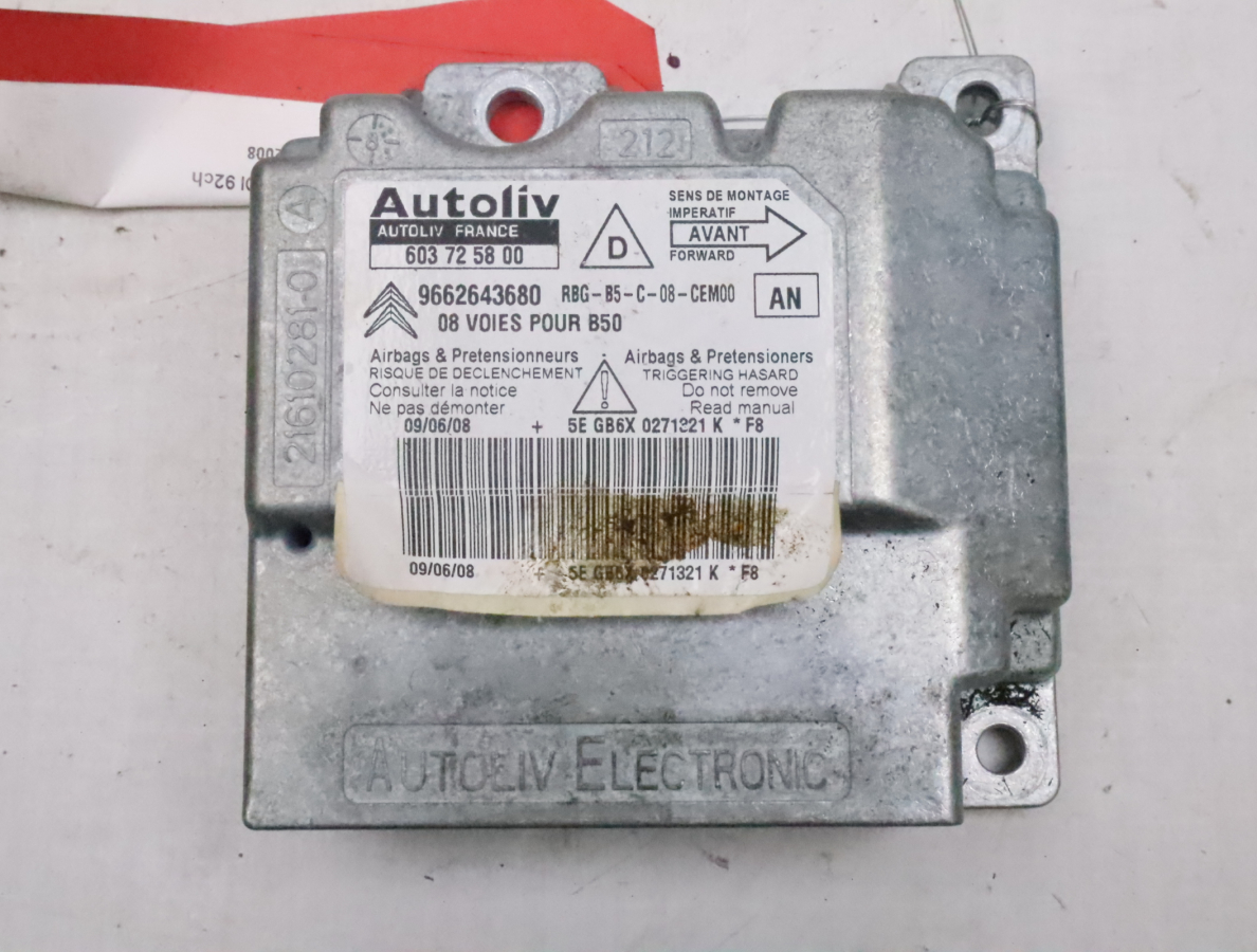 Boitier pyrotechnique occasion CITROEN C4 I Phase 2 - 1.6 HDI 92ch