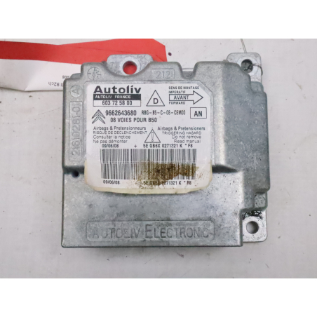 Boitier pyrotechnique occasion CITROEN C4 I Phase 2 - 1.6 HDI 92ch