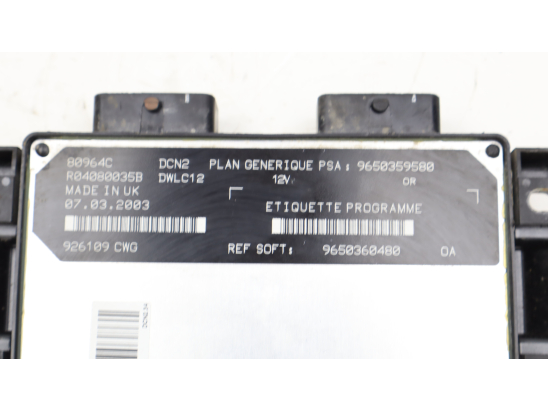 Calculateur moteur occasion PEUGEOT PARTNER I Phase 2 - 1.9 D