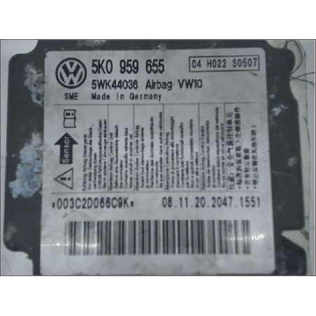 Boitier pyrotechnique occasion VOLKSWAGEN GOLF VI Phase 1 - 2.0 TDI 110ch