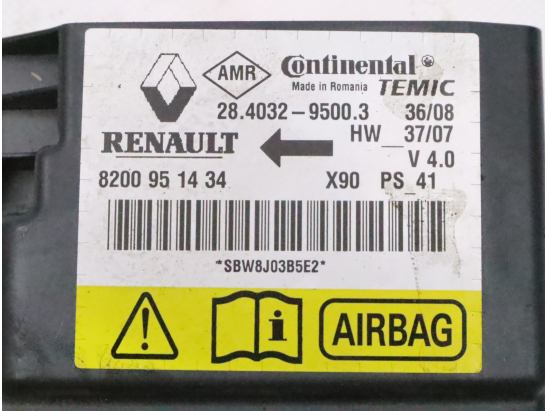 Boitier pyrotechnique occasion DACIA SANDERO I Phase 1 - 1.5 DCI 85ch