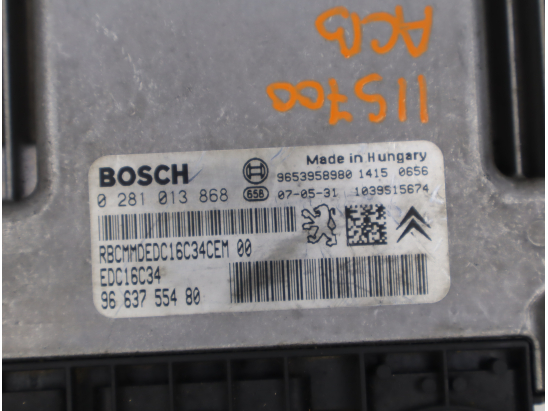 Calculateur moteur occasion CITROEN C3 I Phase 2 - 1.6 HDi 16v 92ch