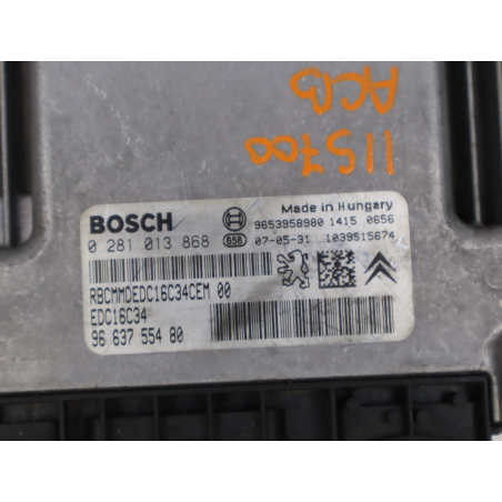 Calculateur moteur occasion CITROEN C3 I Phase 2 - 1.6 HDi 16v 92ch
