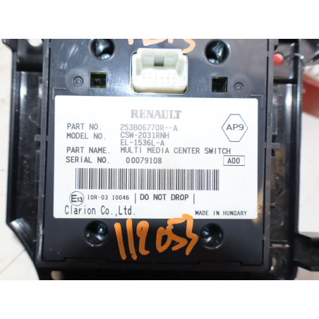 Commande autoradio occasion RENAULT MEGANE III Phase 2 - 1.5 DCI 110ch