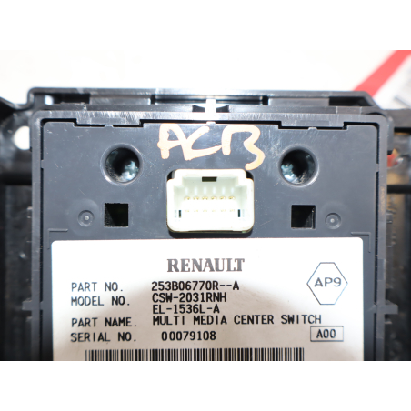 Commande autoradio occasion RENAULT MEGANE III Phase 2 - 1.5 DCI 110ch