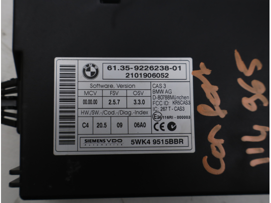 Module de confort occasion B.M.W. SERIE 1 I Phase 2 - 116D 115CH