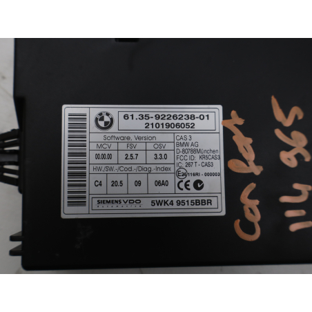 Module de confort occasion B.M.W. SERIE 1 I Phase 2 - 116D 115CH