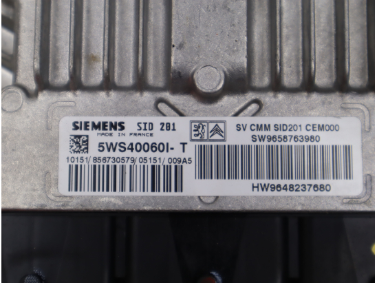 Calculateur moteur occasion PEUGEOT 607 Phase 2 - 2.7 HDI V6 204ch