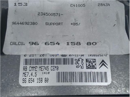 Calculateur moteur occasion CITROEN C4 I Phase 1 - 1.6i 16v