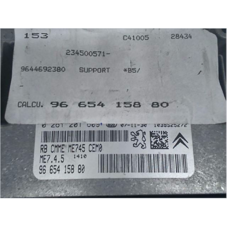 Calculateur moteur occasion CITROEN C4 I Phase 1 - 1.6i 16v