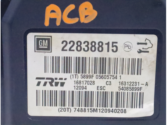 Calculateur abs occasion OPEL INSIGNIA Phase 1 - 2.0 CDTI 110ch