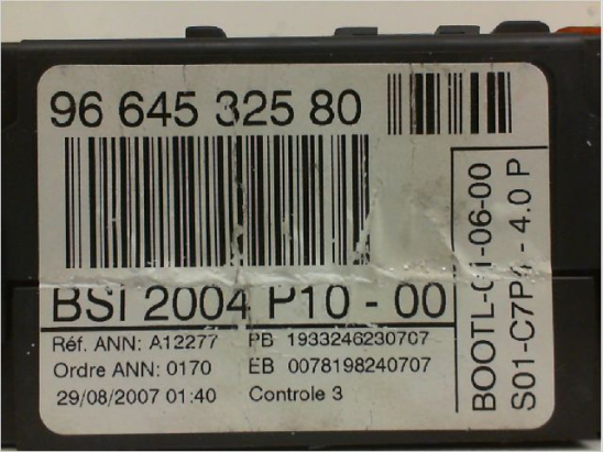 Platine fusible habitacle (BSI) occasion CITROEN C3 I Phase 2 - 1.1i 60ch