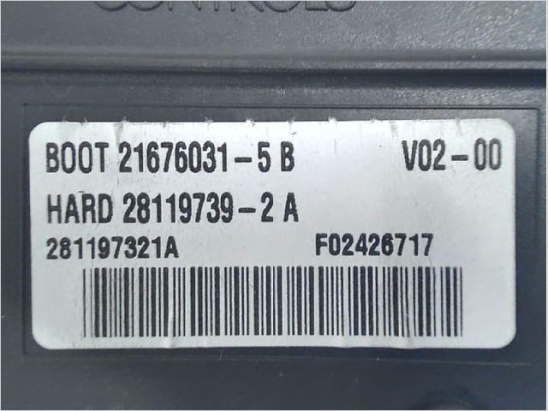 PLATINE FUSIBLE HABITACLE