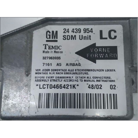 Boitier pyrotechnique occasion OPEL CORSA III Phase 1 - 1.4i 16v