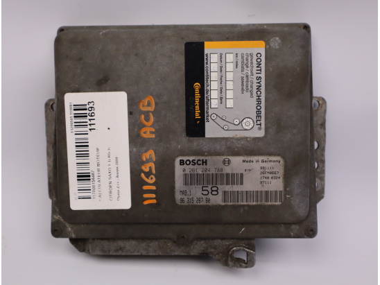 Calculateur moteur occasion CITROEN SAXO Phase 2 - 1.1i 60ch