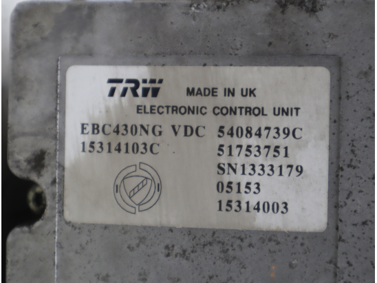 Calculateur abs occasion FIAT CROMA II Phase 1 - 1.9 DT 8v MULTIJET 120ch