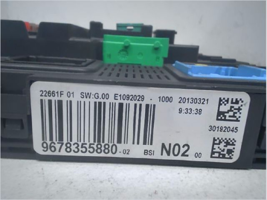 Platine fusible habitacle (BSI) occasion PEUGEOT 208 Phase 1 - 1.4 HDI 68ch