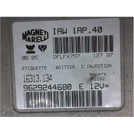 Calculateur moteur occasion CITROEN ZX Phase 2 - 1.4i 75ch