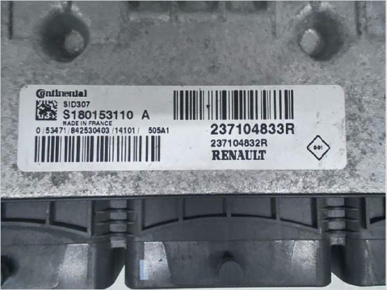 Calculateur moteur occasion RENAULT MEGANE III Phase 3 - 1.5 DCI 110ch