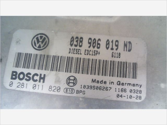 Calculateur moteur occasion VOLKSWAGEN POLO IV Phase 1 - 1.9 TDI 100ch