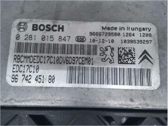 Calculateur moteur occasion PEUGEOT 207 Phase 1 - 1.6 HDI 90ch