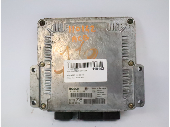 Calculateur moteur occasion PEUGEOT 206 Phase 1 - 2.0 HDI