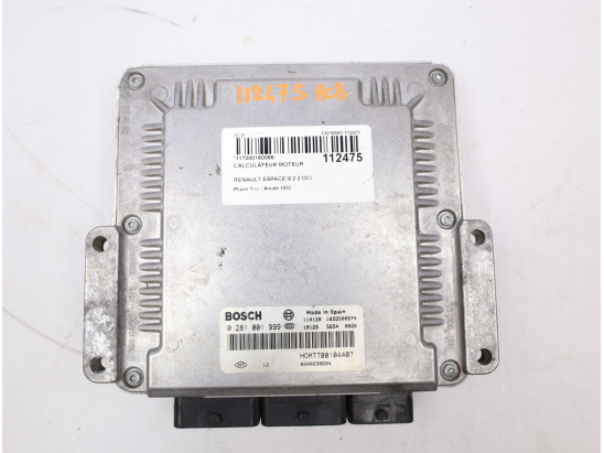Calculateur moteur occasion RENAULT ESPACE III Phase 1 - 2.2 DCI 130ch
