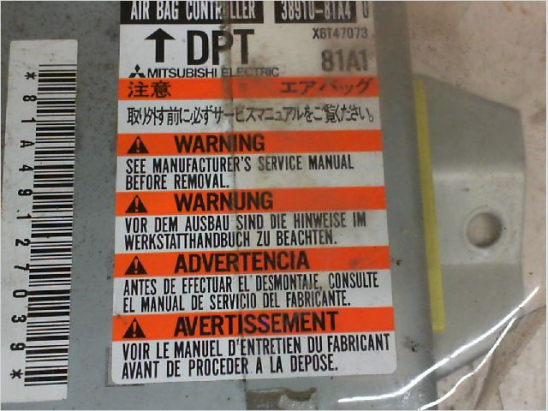 Boitier pyrotechnique occasion SUZUKI JIMNY Phase 1 - 1.3i 80ch