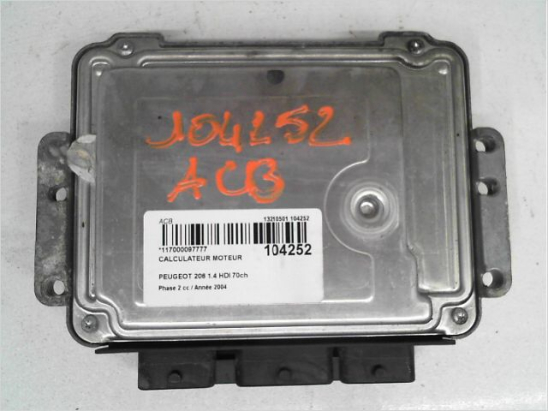 Calculateur moteur occasion PEUGEOT 206 Phase 2 - 1.4 HDI 70ch