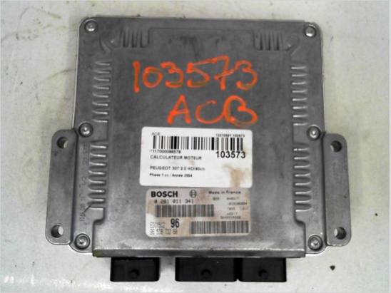 Calculateur moteur occasion PEUGEOT 307 Phase 1 - 2.0 HDI 90ch
