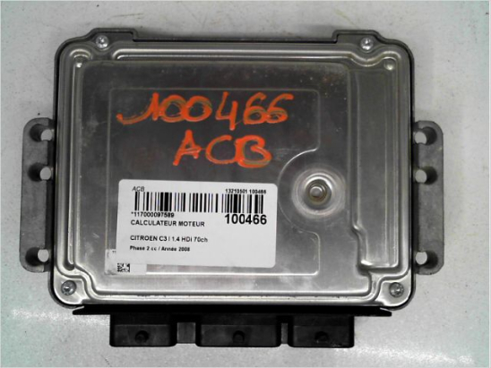 Calculateur moteur occasion CITROEN C3 I Phase 2 - 1.4 HDi 70ch