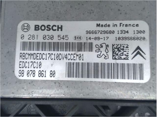 Calculateur moteur occasion CITROEN C3 II Phase 2 - 1.4 HDi 70ch