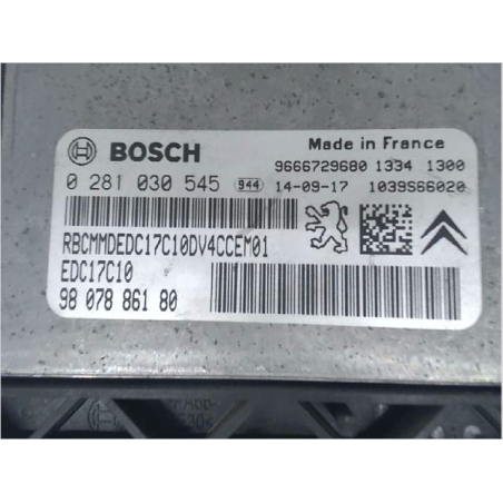 Calculateur moteur occasion CITROEN C3 II Phase 2 - 1.4 HDi 70ch