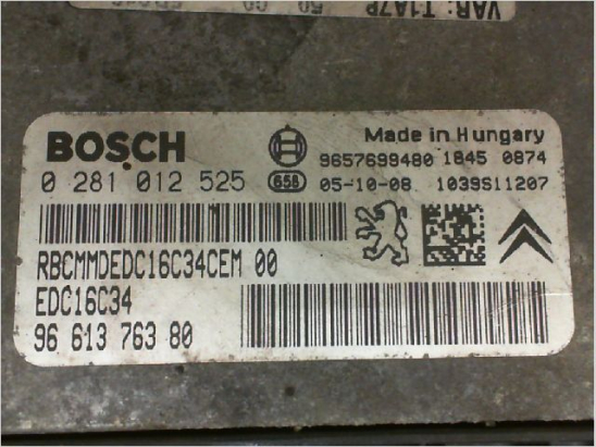 Calculateur moteur occasion PEUGEOT 206 Phase 2 - 1.4 HDI 70ch