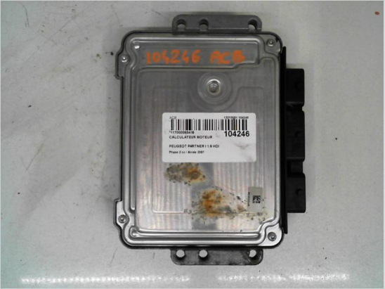 Calculateur moteur occasion PEUGEOT PARTNER I Phase 2 - 1.6 HDI 90ch