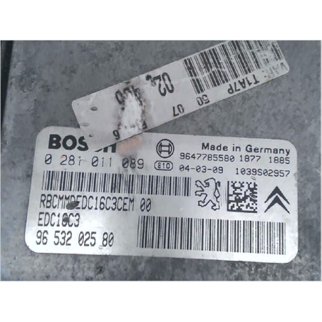 Calculateur moteur occasion PEUGEOT 206 Phase 1 - 1.4 HDI 70ch