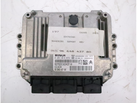 Calculateur moteur occasion CITROEN C4 I Phase 2 - 1.6 HDI 92ch