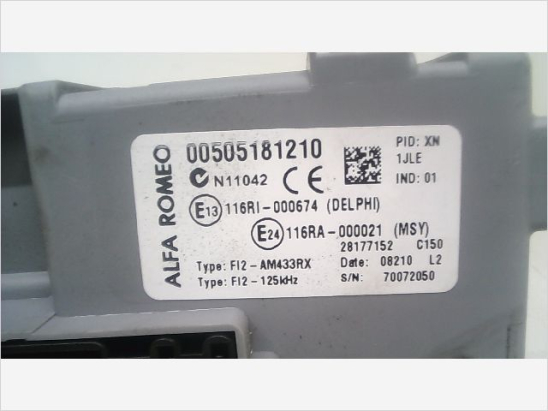 Platine fusible habitacle (BSI) occasion ALFA ROMEO MI.TO Phase 1 - 1.3 JTDM 95ch