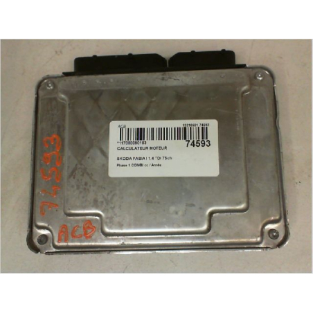 Calculateur moteur occasion SKODA FABIA I Phase 1 COMBI - 1.4 TDI 75ch