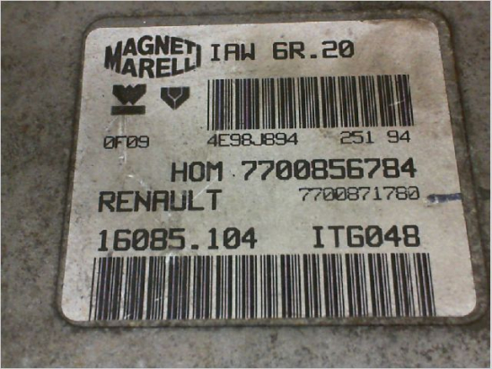 Calculateur moteur occasion RENAULT TWINGO I Phase 1 - 1.2i 55ch