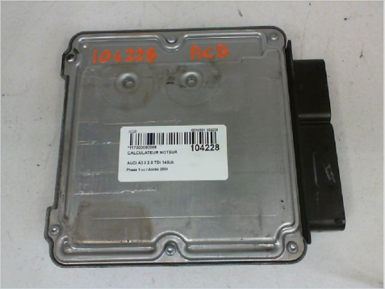 Calculateur moteur occasion AUDI A3 II Phase 1 - 2.0 TDi 140ch