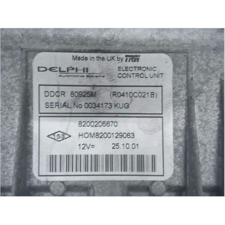Calculateur moteur occasion RENAULT CLIO II Phase 2 - 1.5 DCI 65ch
