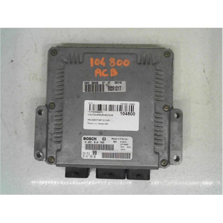 Calculateur moteur occasion PEUGEOT 607 Phase 1 - 2.2 HDI