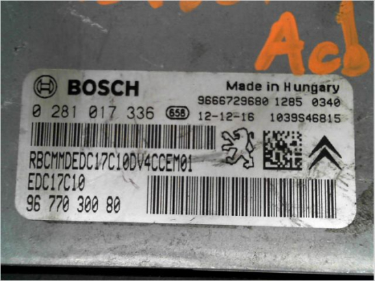 Calculateur moteur occasion PEUGEOT 207 Phase 1 - 1.4 HDI 70ch