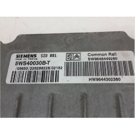 Calculateur moteur occasion PEUGEOT 307 Phase 1 - 2.0 HDI 90ch