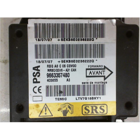 Boitier pyrotechnique occasion CITROEN C3 I Phase 2 - 1.1i 60ch