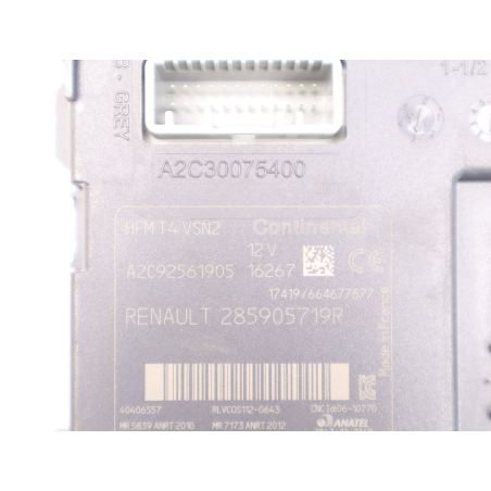 Lecteur de carte occasion RENAULT CAPTUR Phase 1 - 1.5 DCI 90ch